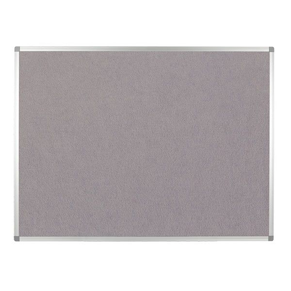 Aluminium Framed Noticeboard Grey Mist Felt Fabric