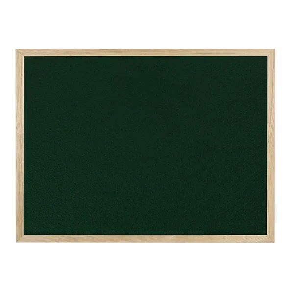 Wood Frame Noticeboard Green Felt Fabric