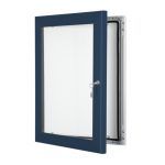 Colour Budget poster case, Gentian Blue