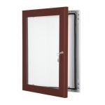 Colour Budget poster case, Red Brown