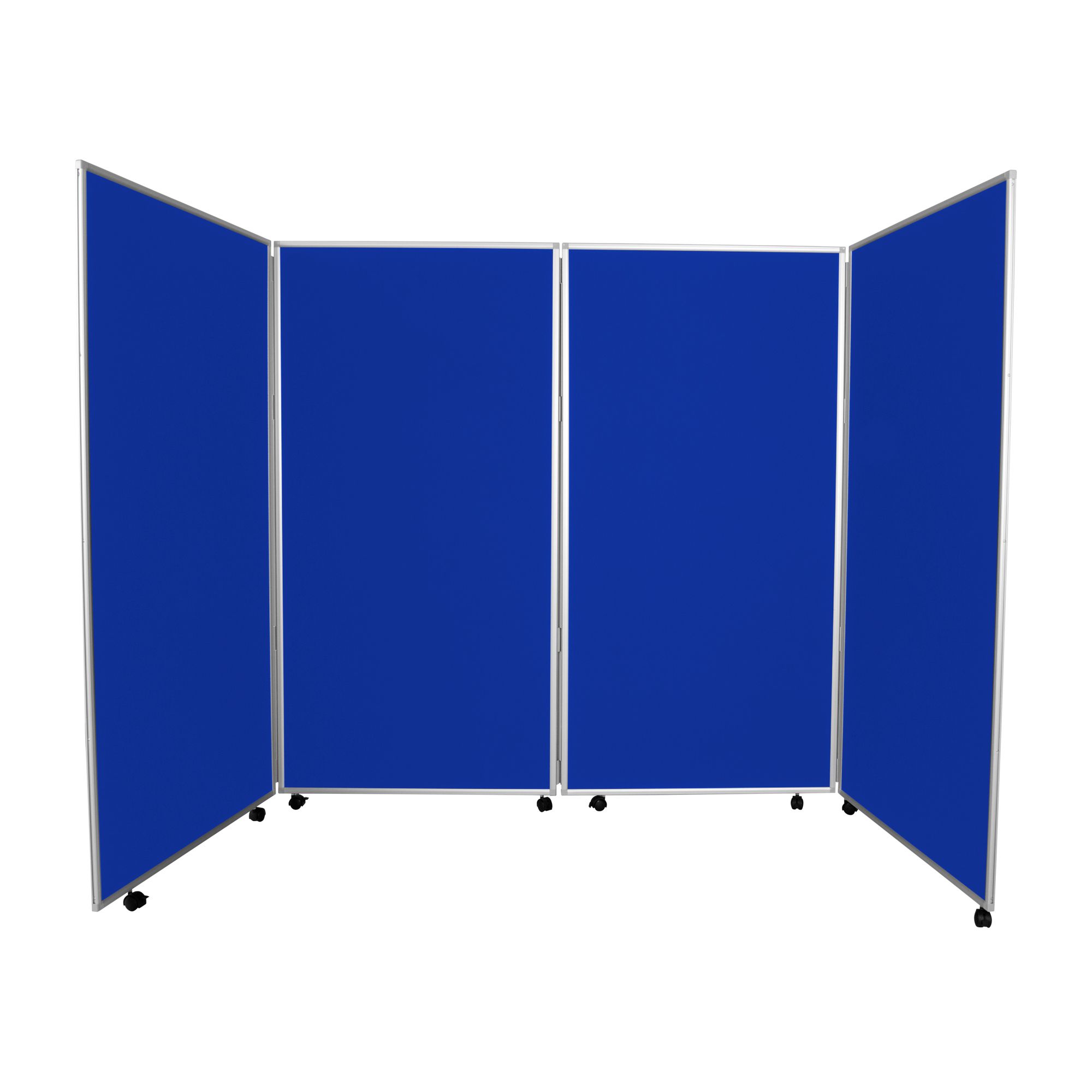 Economy-4-Panel-Screen-Royal 4 Panel Mobile Jumbo Display Board with Aluminium Frame Blue