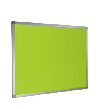 Aluminium Framed Noticeboard Fiesta Fabric Festival Green