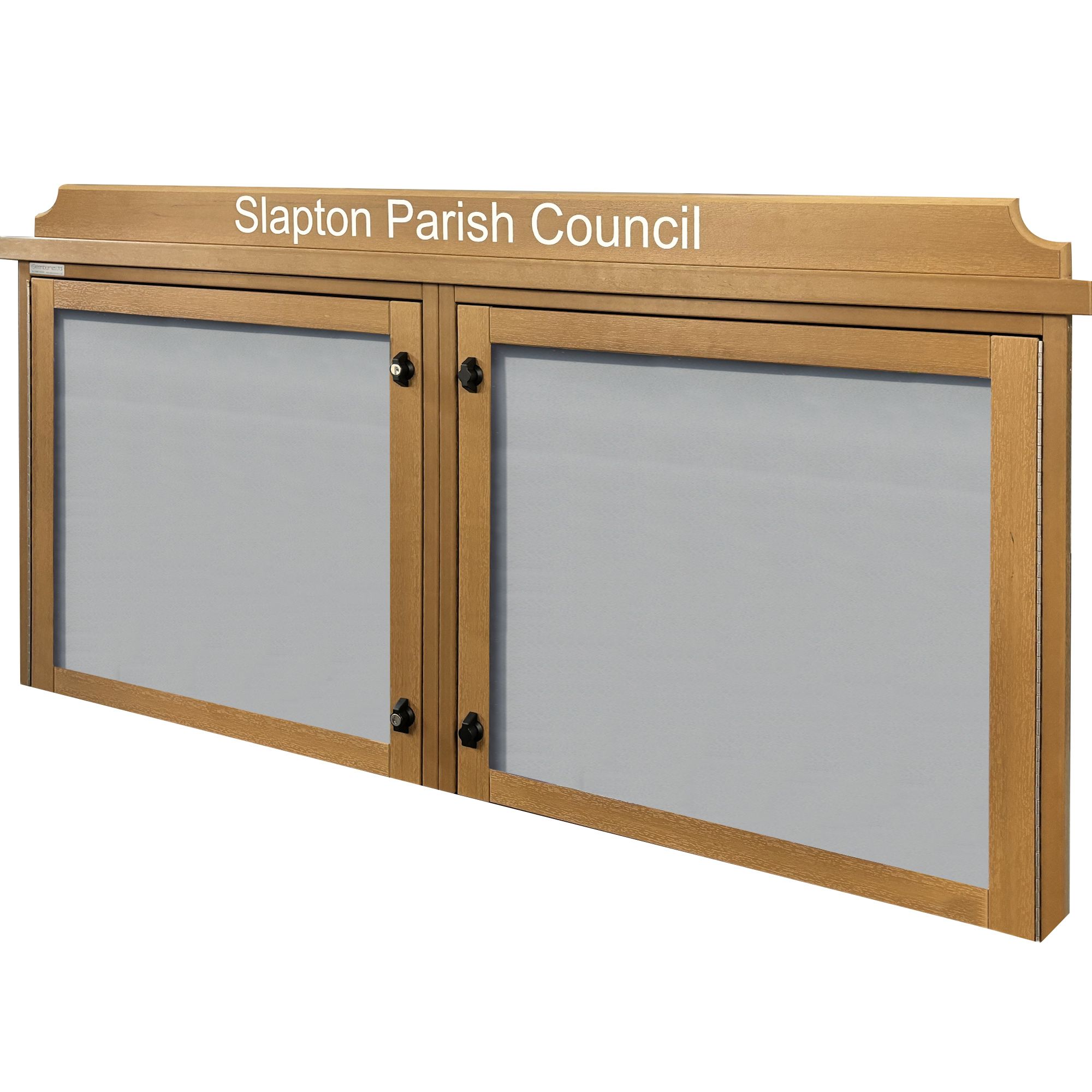 Golden Oak Man Made Timber Noticeboard