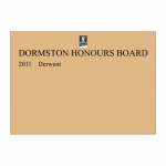 Illustration showing typical layout of inscriptions for honours board HOM-A1LS