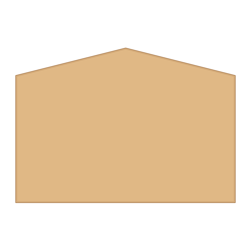 A2 landscape, veneered honours board, gable top