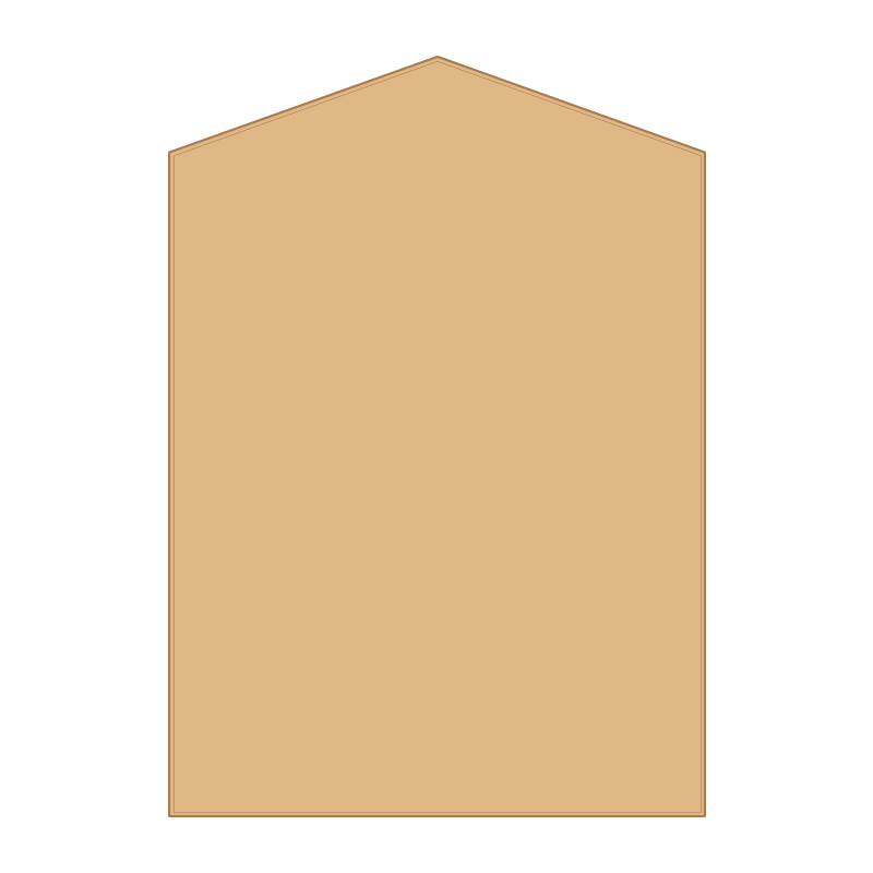 A2 portrait, veneered honours board, gable top