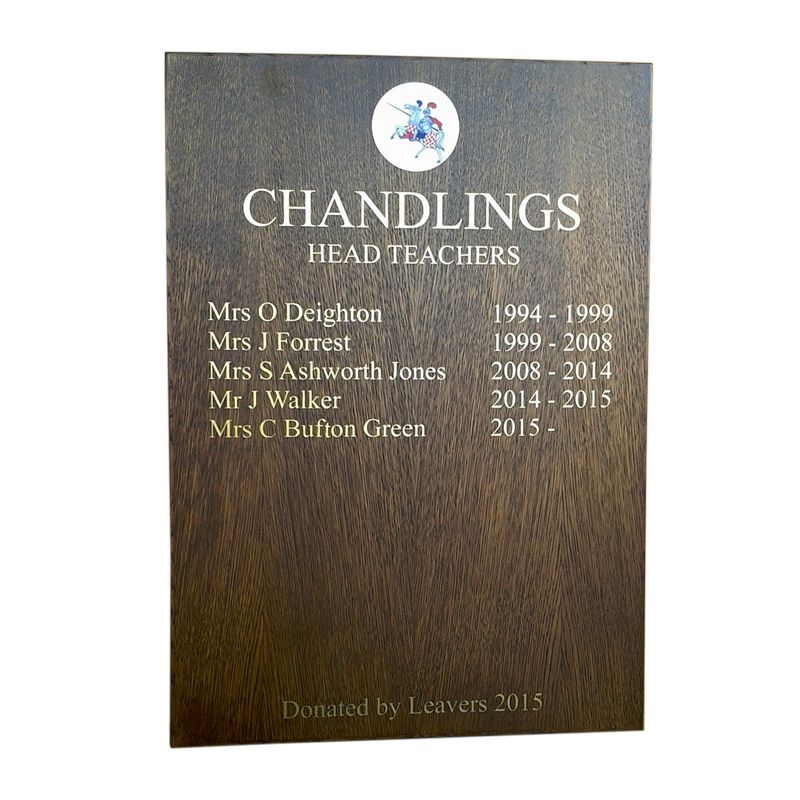 HOM-A2PS A2 portrait format, veneered honours board with straight top