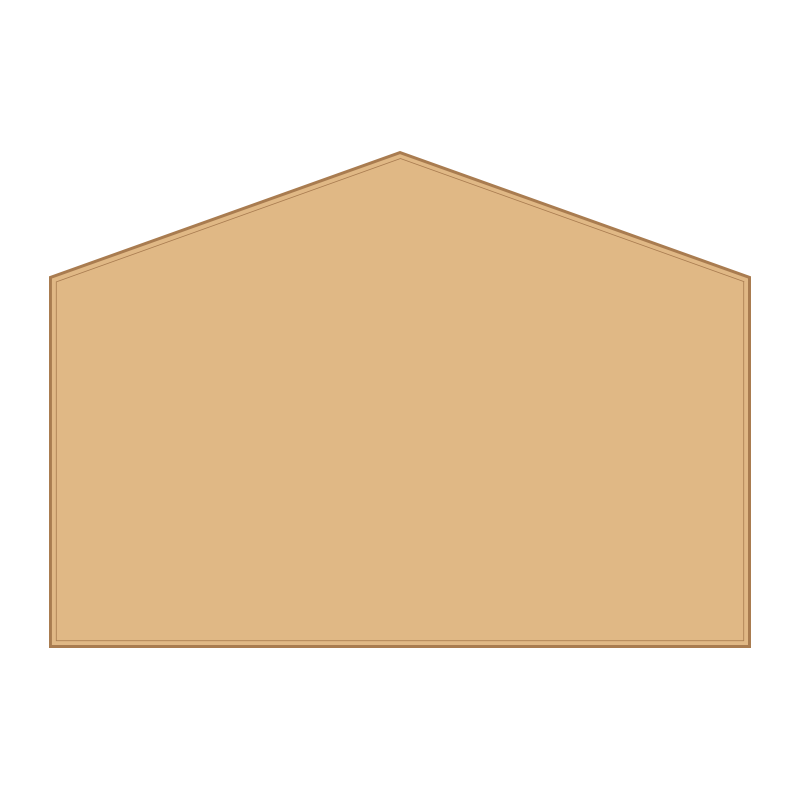 A3 landscape, veneered honours board, gable top