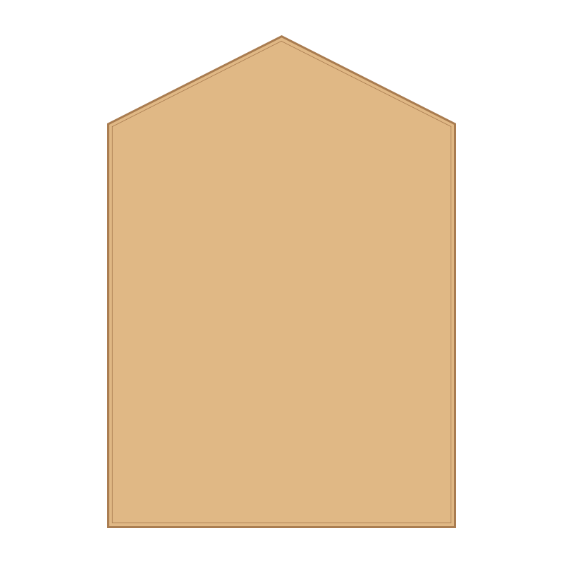 A3 portrait, veneered honours board, gable top