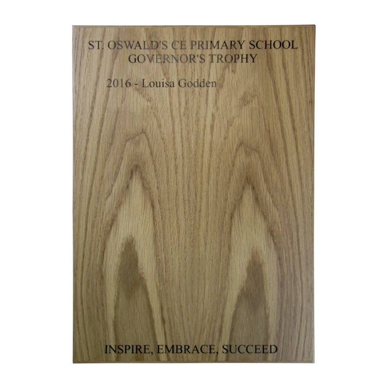 HOM-A3PS A3 portrait format, veneered honours board with straight top