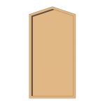 600mm x 1200mm, framed, hardwood honours board, gable top