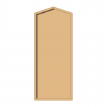600mm x 1500mm, framed, hardwood honours board, gable top