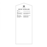 Illustration showing typical layout of inscriptions for honours board HOM2/615