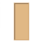 600mm x 1500mm, framed, hardwood honours board, straight top