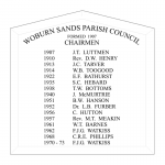Illustration showing typical layout of inscriptions for honours board HOM2/66G
