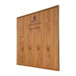 1200mm x 1200 mm square format, HOM/3 framed honours board with straight top, The Mill School