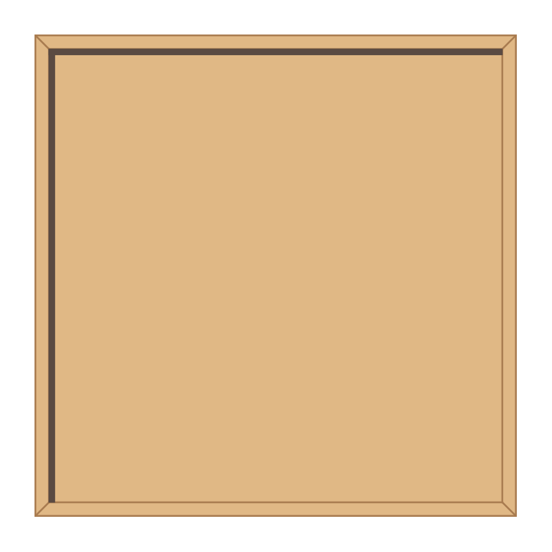 1200 x 1200mm square, framed, hardwood honours board, straight top