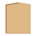 1200 x 1500mm portrait, framed, hardwood honours board, gable top