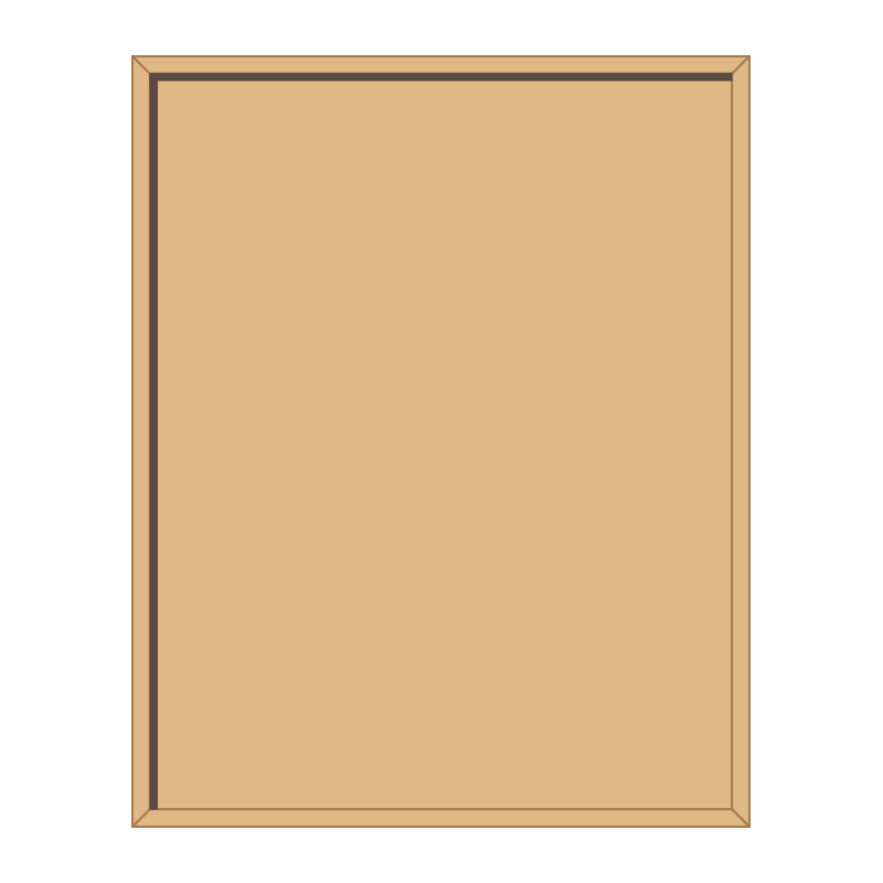 1200 x 1500mm portrait, framed, hardwood honours board, straight top