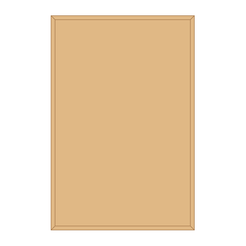 1200 x 1800mm portrait, framed, hardwood honours board, straight top