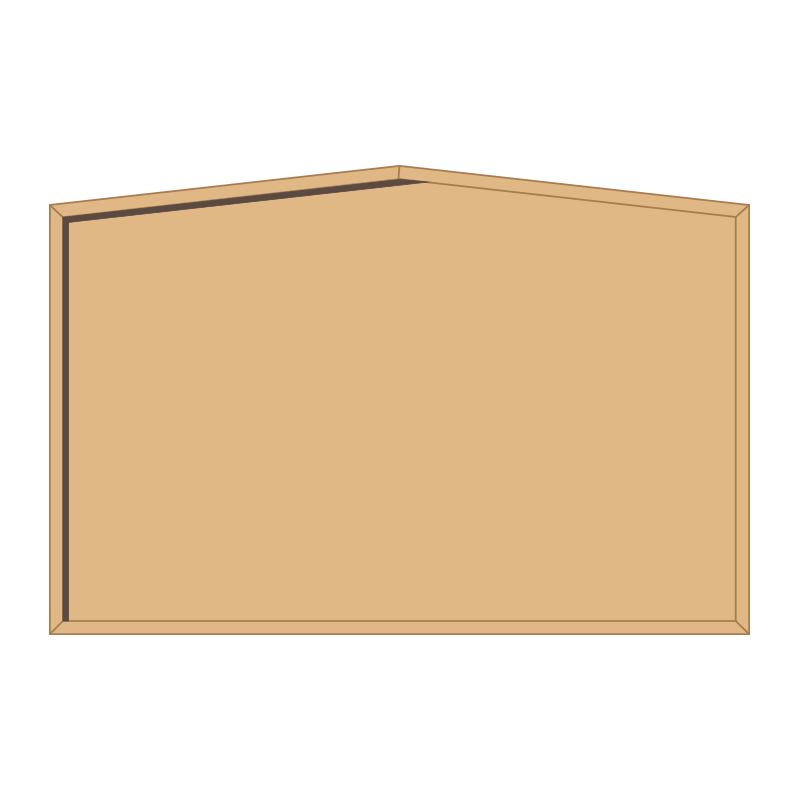 1800 x 1200mm landscape, framed, hardwood honours board, gable top