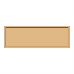 1800 x 600mm landscape, framed, hardwood honours board, square top