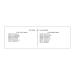 Illustration showing typical layout of inscriptions for honours board HOM3/186S
