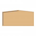 1800 x 900mm landscape, framed, hardwood honours board, gable top