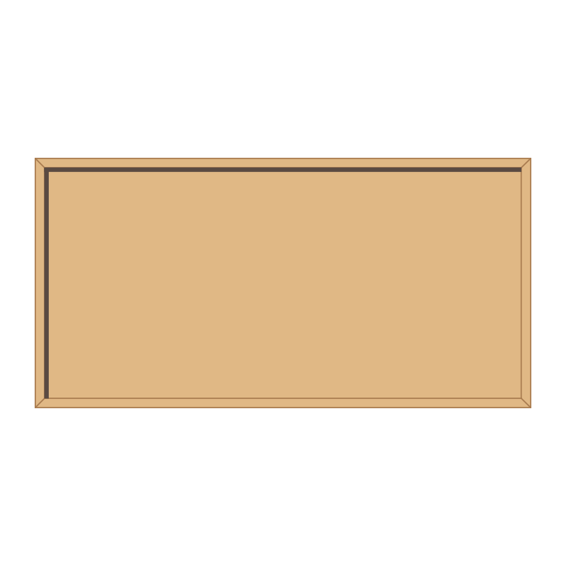 1800 x 900mm landscape, framed, hardwood honours board, straight top