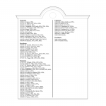 Illustration showing typical layout of inscriptions for honours board HOMC-1215