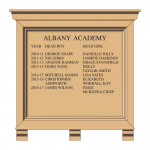 HOMCC/66 honours board, with solid timber frame, cornice and corbels
