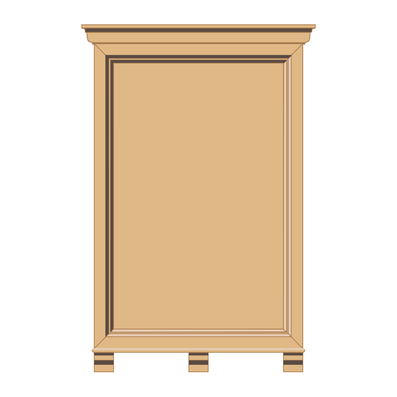 HOMCC/69 honours board, with solid timber frame, cornice and corbels