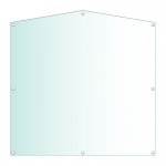 Acrylic Honours Board 1200 x 1200mm, square with gable top