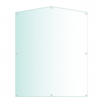 Acrylic Honours Board 1200 x 1500mm, portrait with gable top