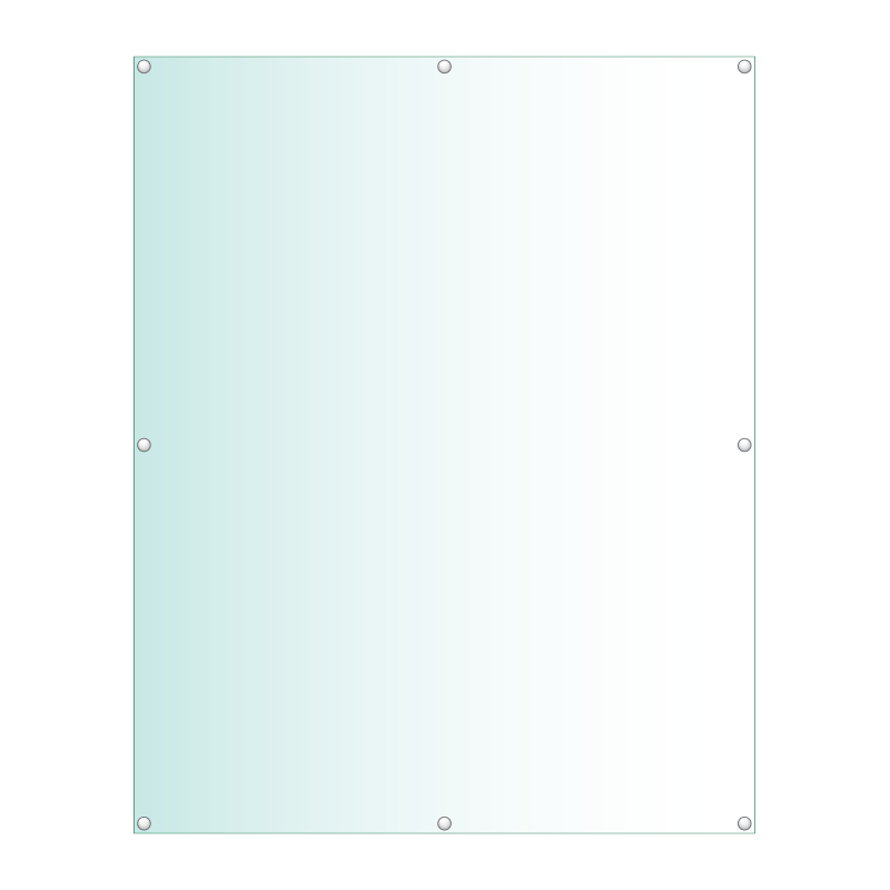 Acrylic Honours Board 1200 x 1500mm, portrait with straight top