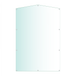 Acrylic Honours Board 1200 x 1800mm, portrait with gable top