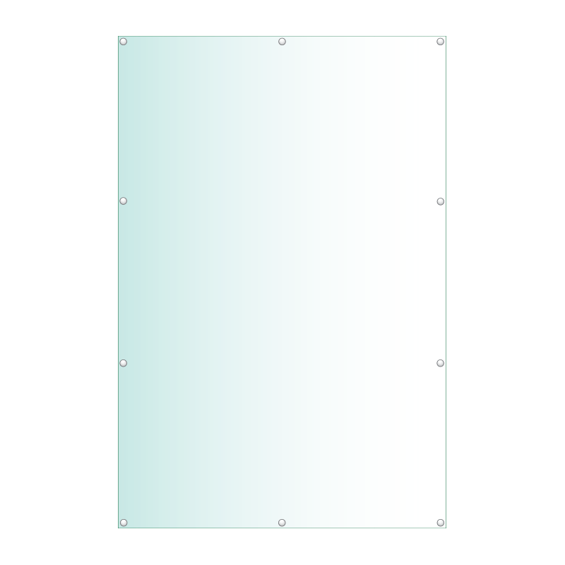 Acrylic Honours Board 1200 x 1800mm, portrait with straight top