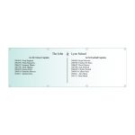 Acrylic Honours Board 1800 x 600mm, landscape with straight top-layout-drawing