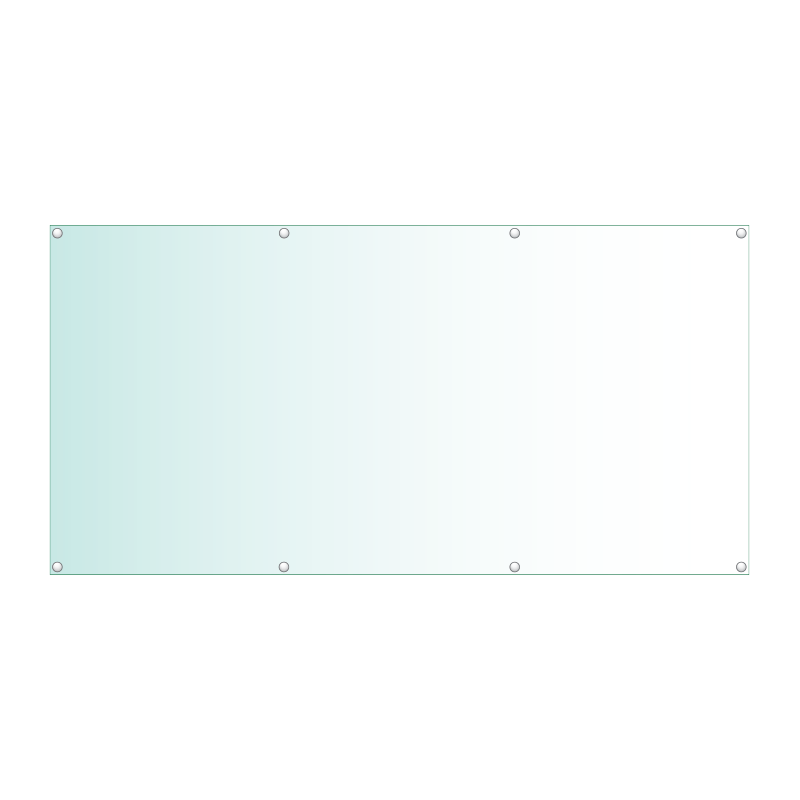 Acrylic Honours Board 1800 x 900mm, landscape with straight top