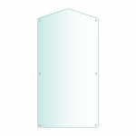 Acrylic Honours Board 600 x 1200mm, portrait with gable top