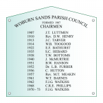 Acrylic Honours Board 600 x 600mm, square with gable top-layout-drawing
