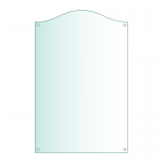 Acrylic Honours Board 600 x 900mm, portrait with bow top