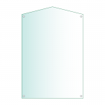 Acrylic Honours Board 600 x 900mm, portrait with gable top