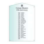 Acrylic Honours Board 600 x 900mm, square with gable top-layout-drawing