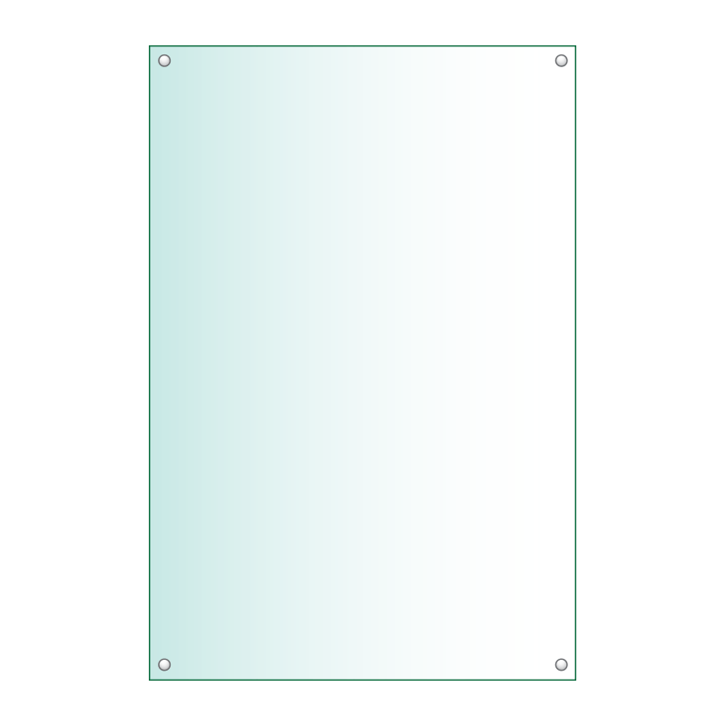 Acrylic Honours Board 600 x 900mm, portrait with straight top
