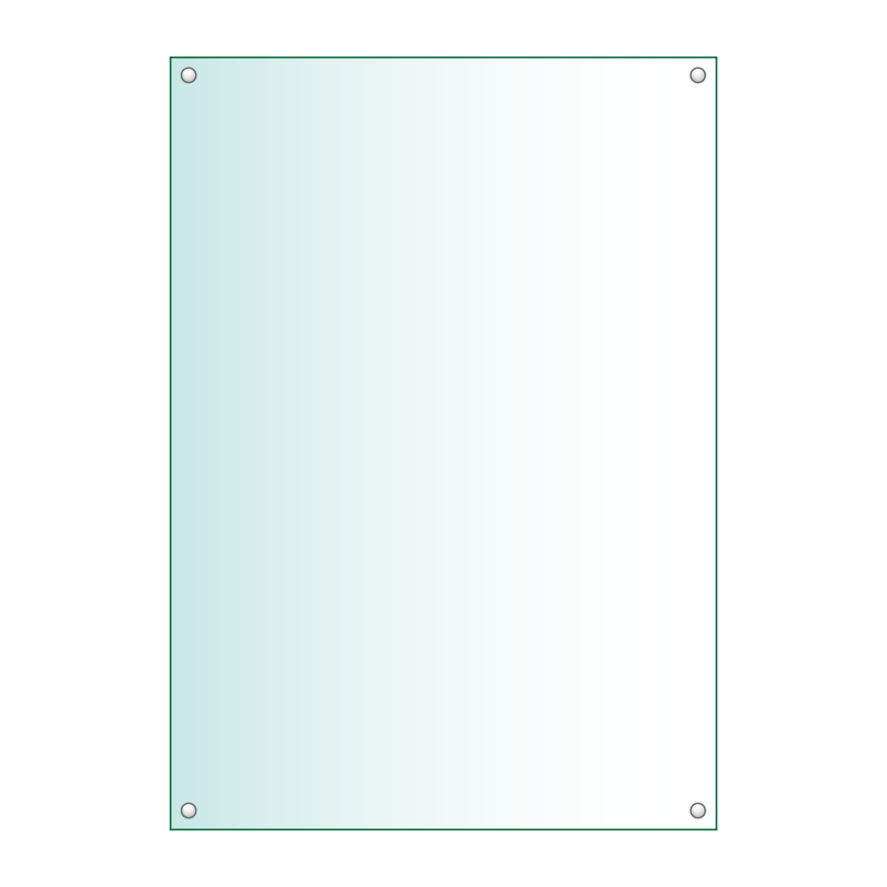 Acrylic Honours Board A1, portrait with straight top