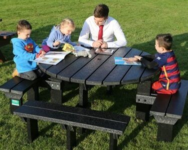 Junior Olympic Picnic Bench Colour Black