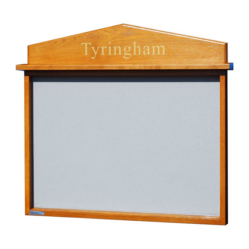 L8A4U-O 8 x A4 oak noticeboard, unglazed
