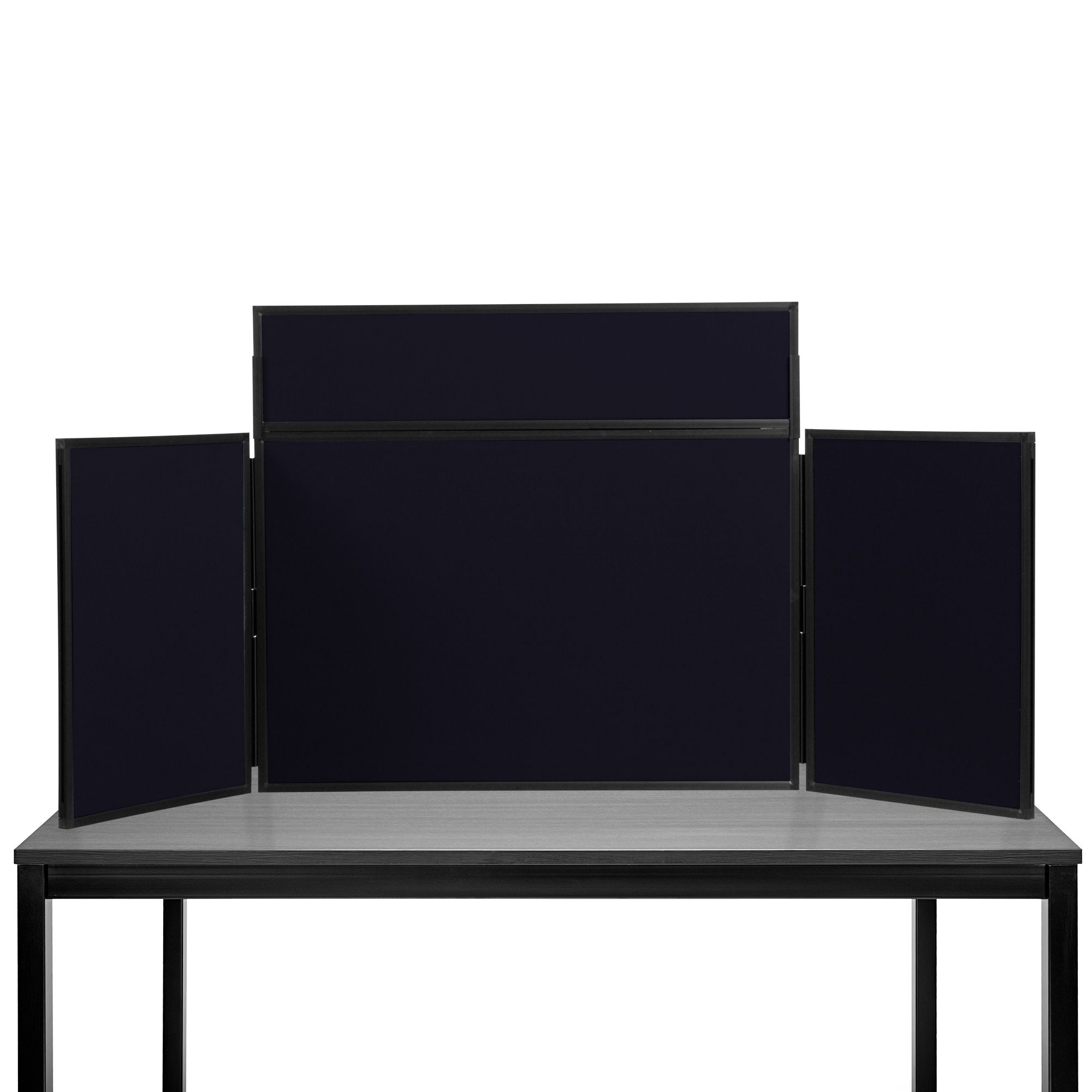 Midi Desktop Display Boards Black with Black Frame