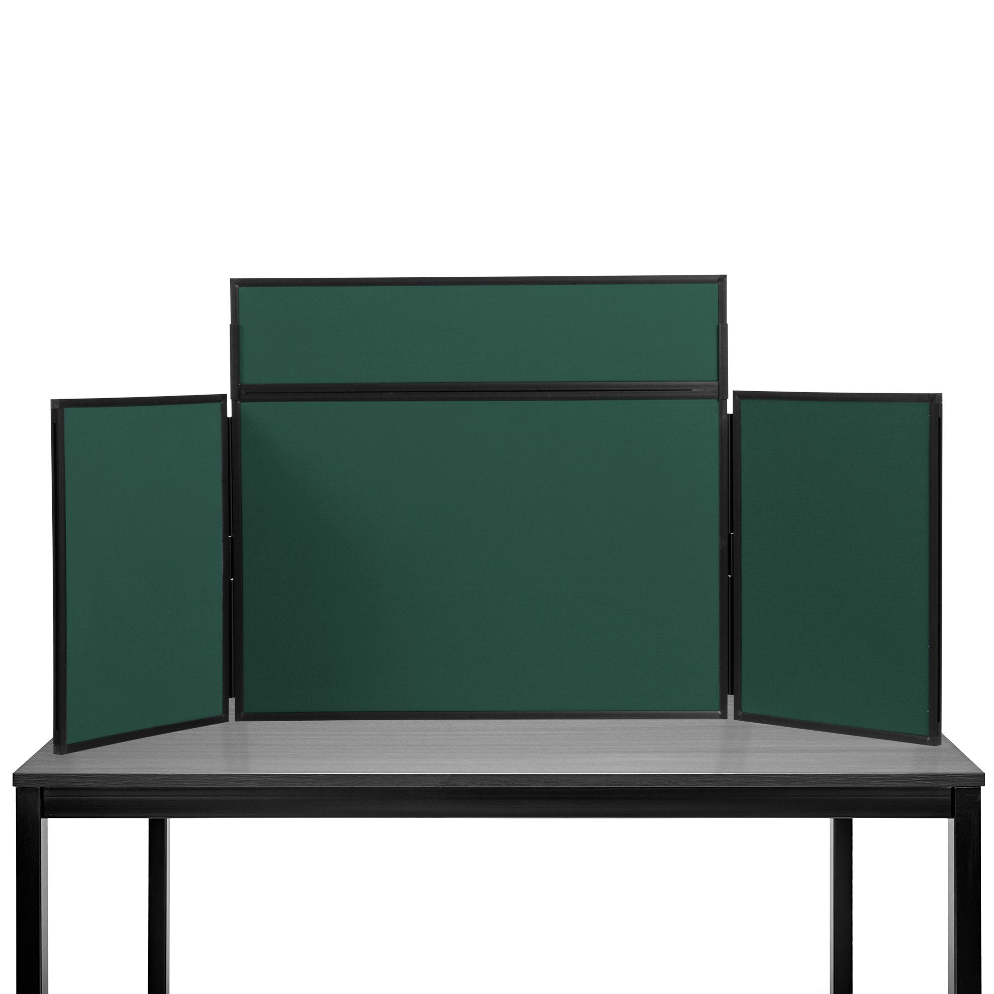 Midi Desktop Display Boards Bottle Green with Black Frame